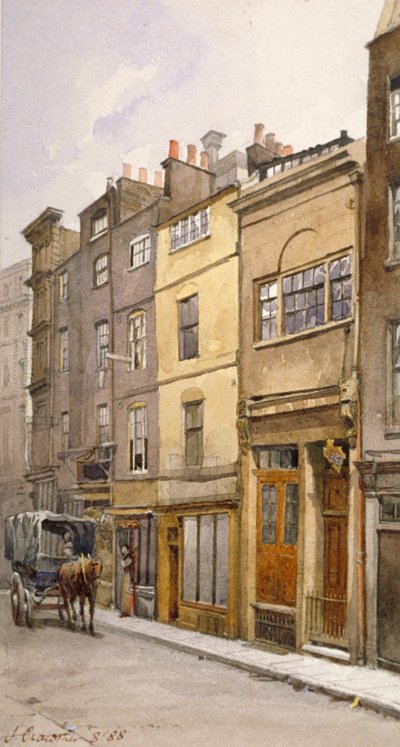 Vue de la salle du greffier paroissial, Silver Street, Londres - John Crowther