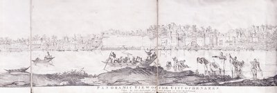 Vue panoramique de la ville de Bénarès, 1827 - John Dalrymple