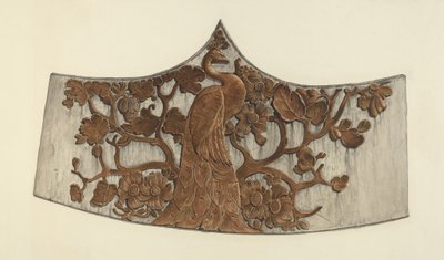 Sculpture de poupe de paon - John Davis