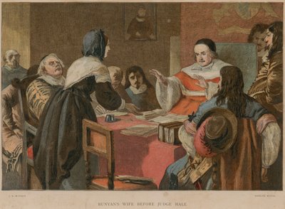 La femme de Bunyan devant le juge Hale - John Dawson Watson