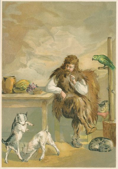 Scène de Robinson Crusoé de Daniel Defoe, 1892 - John Dawson Watson