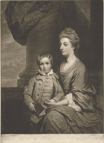 Elizabeth, comtesse de Pembroke, et le très honorable George, Lord Herbert - John Dixon