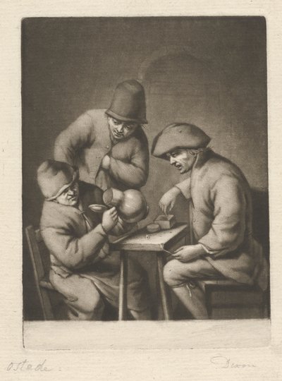 Paysans buvant - John Dixon