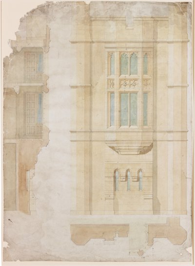 Conception pour fenêtre oriel, Holme Eden - John Dobson