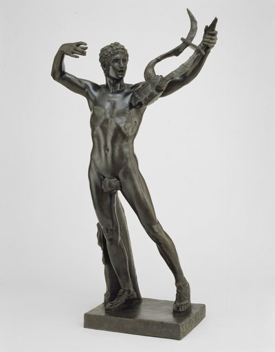 Jeune Sophocle menant le chœur de la victoire après la bataille de Salamine, modelé en 1885, coulé en 1911 - John Donoghue