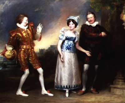 Maître Page, Anne Page et Slender - John Dowman