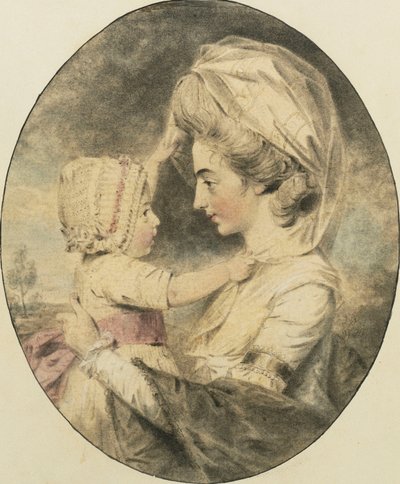 Portrait de Mme Hartop et son enfant - John Dowman