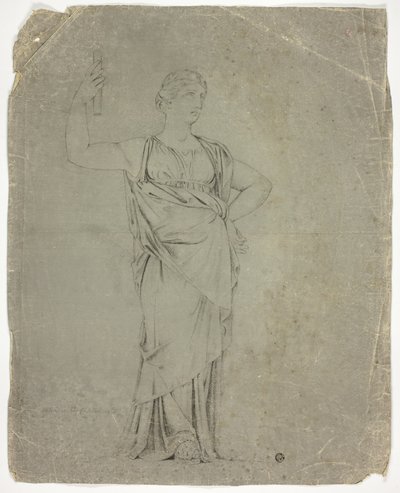 Ancienne statue de figure féminine debout - John Downman