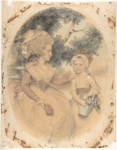 Mme Morgan et son enfant, 1785 - John Downman