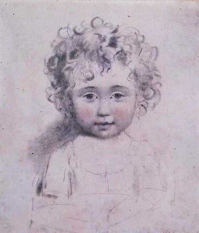 No.1869d La plus jeune fille de Lady Strathmore, c.1786 - John Downman