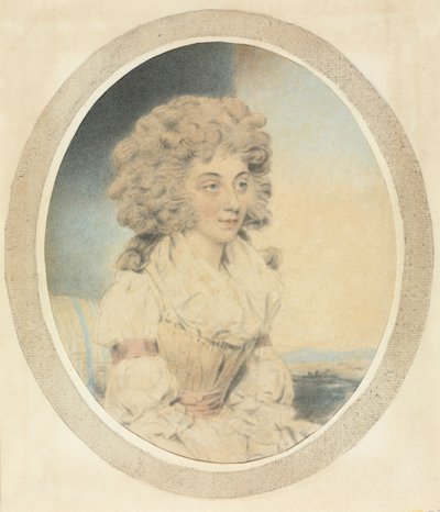 Jeune femme assise tournée vers la droite - John Downman
