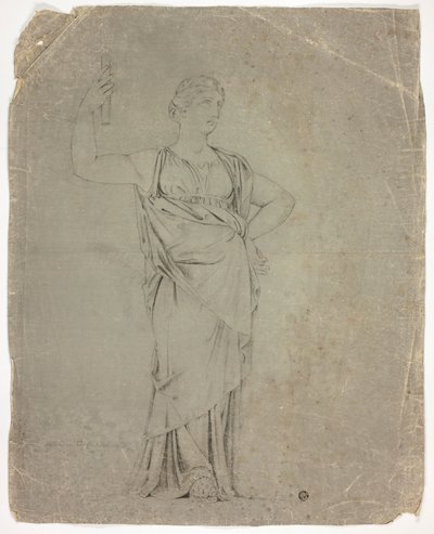 Ancienne statue de figure féminine debout - John Downman