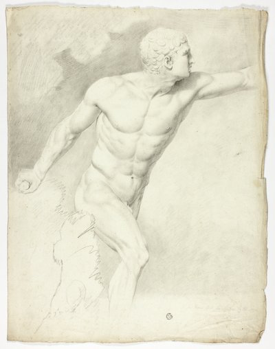 Le Gladiateur Borghèse de la statue à Rome - John Downman