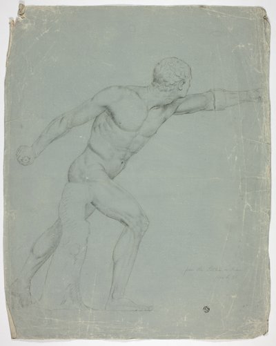 Le Gladiateur Borghèse de la statue à Rome - John Downman