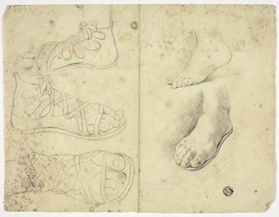 Deux pieds nus et trois pieds sandalés - John Downman