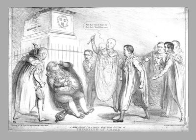 Un dessin grossier pour une grande peinture historique de la mort de César, 1836 - John Doyle