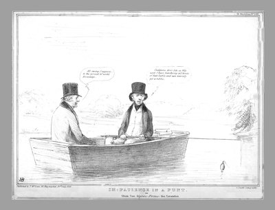 Im:Patience dans une barque. ou Otium Cum dignitate - Versus - le Couronnement, 1838 - John Doyle
