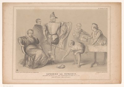 Caricature avec le premier ministre Robert Peel et Joseph Hume - John Doyle