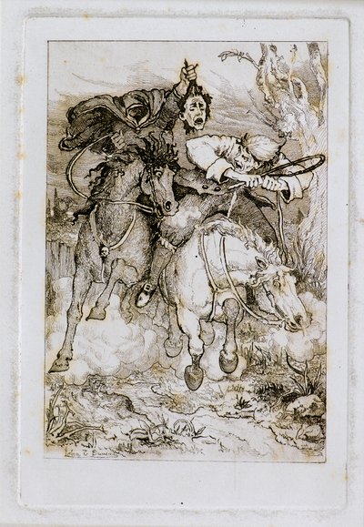 Deux cavaliers au galop [l