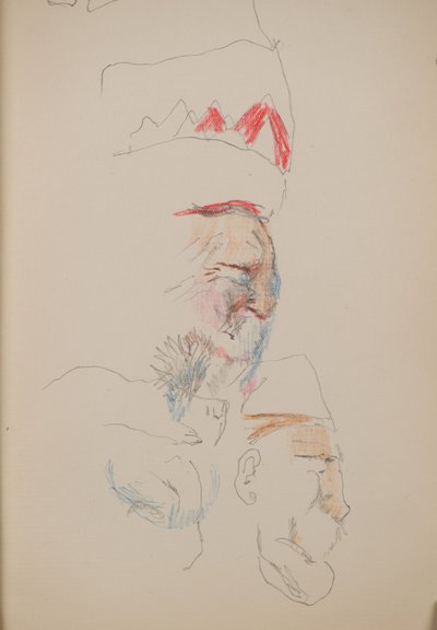 Sans titre [Visages de profil] - John Duncan