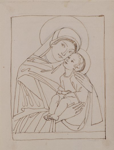 Sans Titre [Vierge et Enfant] - John Duncan
