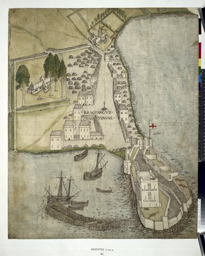 Plan de Carrickfergus (Co. Antrim) 1612 - John Dunstall