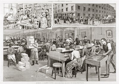 Scènes de production de cigarettes, 1887 - John Durkin