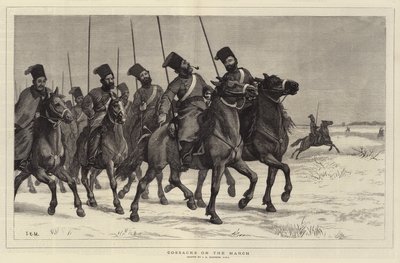 Cosaques en marche - John Evan Hodgson