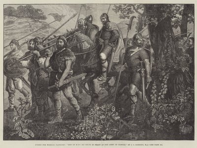 Les hommes du Kent marchant devant l