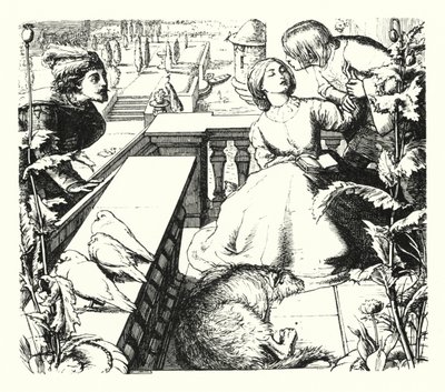 Le Rêve Éveillé (gravure) - John Everett (after) Millais