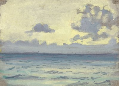 Paysage marin, navires sur un horizon calme, fin 19e siècle - milieu 20e siècle - John Everett