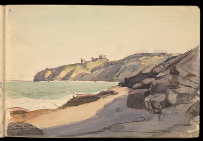 Paysage marin, carnet de croquis - John Everett