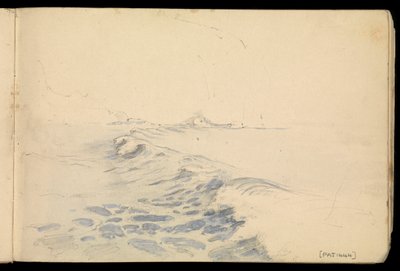 Paysage marin, carnet de croquis - John Everett