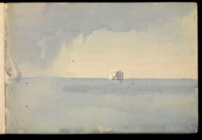 Paysage marin, carnet de croquis - John Everett