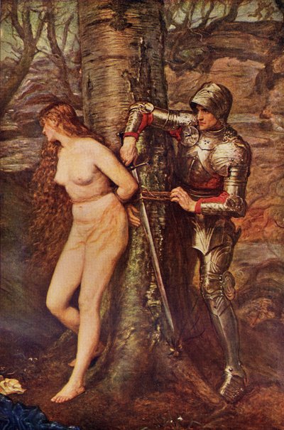Un chevalier errant - Figure de la littérature de romance chevaleresque, illustration de 