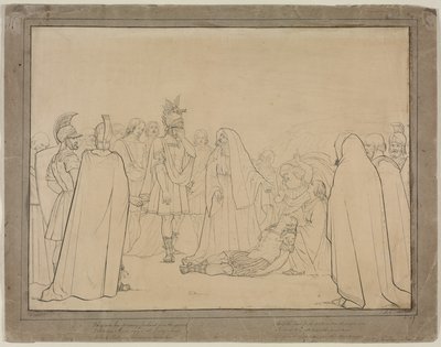 Énée montre le corps de Pallas de l