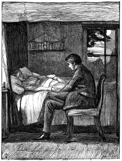 Illustration pour le poème Derniers Mots par Owen Meredith - John Everett Millais