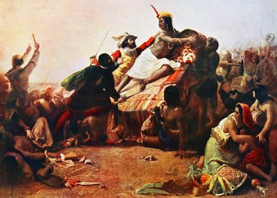 Pizarro saisissant l