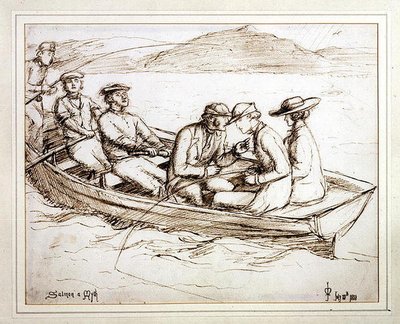 Le Saumon un Mythe - John Everett Millais