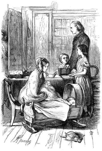 Scène de Framley Parsonage par Anthony Trollope, 1860 - John Everett Millais