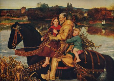 Sir Isumbras au gué, 1857, vers 1915 - John Everett Millais