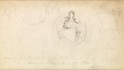 Esquisse pour un blason, 1862 - John Everett Millais