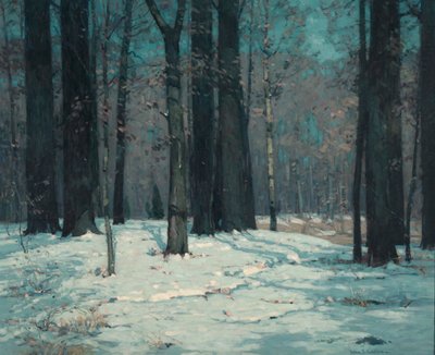Bois en hiver, vers 1912 - John F. Carlson