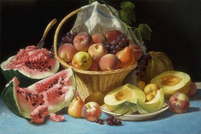 Melons, pêches et raisins - John F. Francis