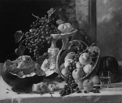 Nature morte avec fruits, vers 1857 - John F. Francis