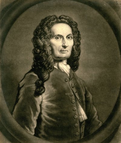 Portrait du mathématicien français Abraham de Moivre - John Faber