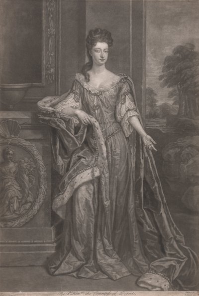 Beautés de Hampton Court : La Très Honorable Mary, Comtesse de Dorset - John Faber the younger