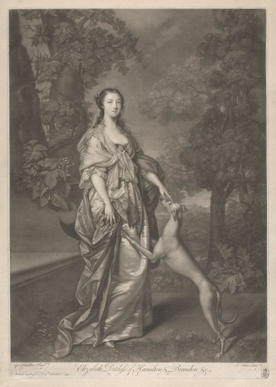 Elizabeth, Duchesse de Hamilton - John Faber the younger