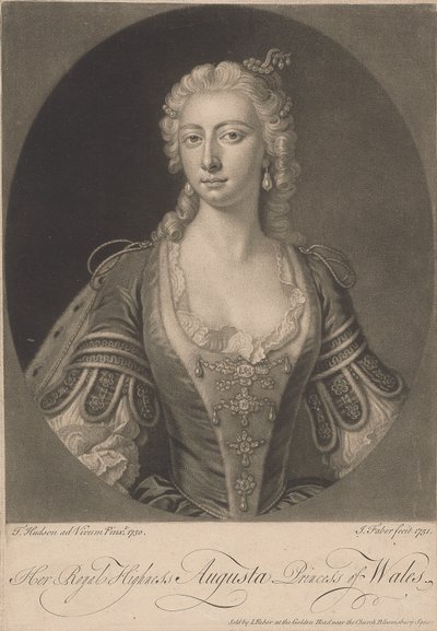 Son Altesse Royale Augusta Princesse de Galles, 1751 - John Faber the younger