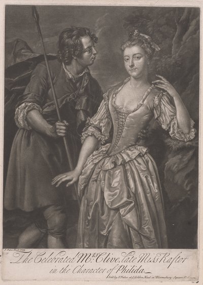 La célèbre Mme Clive, feu Mlle Rafter, dans le rôle de Philida - John Faber the younger